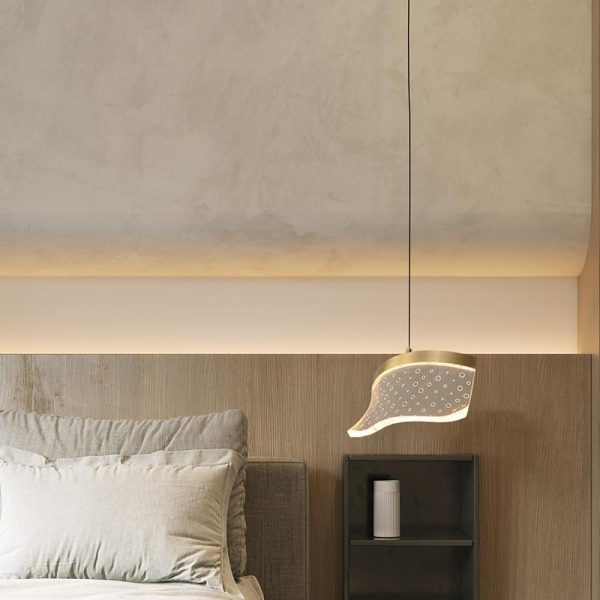 Uneven Copper Acrylic Pendant Lights for Kitchen Island Unique Pendant Light - Image 2