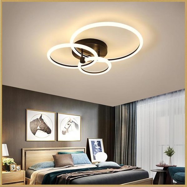 Circular Ring Dimmable LED Modern Flush Mount Lighting Ceiling Lights - Image 7