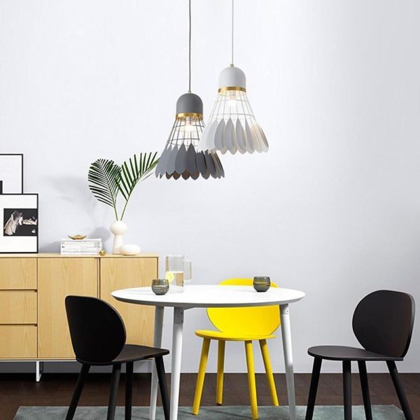 1 Bulb Industrial Pendant Lamp Metal Mini Geometrical Kitchen Pendant Lighting - Image 12