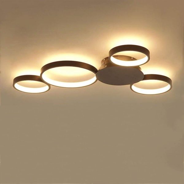 Multi Circle Flush Mount Ceiling Light Modern LED Light - Image 4