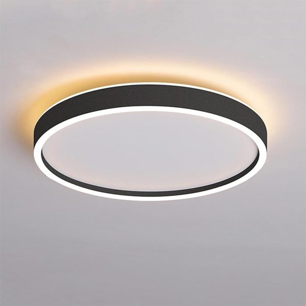 Circular Minimalist Metal Flush Mount Light Fixtures LED Living Room Ceiling Lights - Image 4