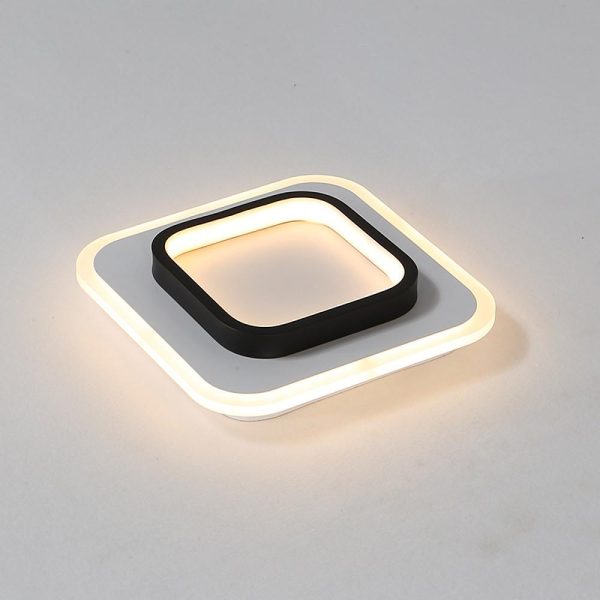 2 Light Square Flush Mount Ceiling Light LED Light - Image 2