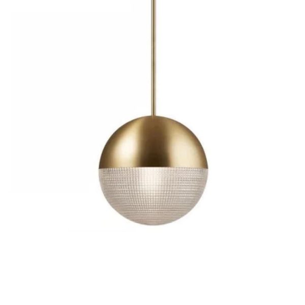 Round Ball Electroplated Glass Metal LED Nordic Pendant Lighting Island Light - Image 7