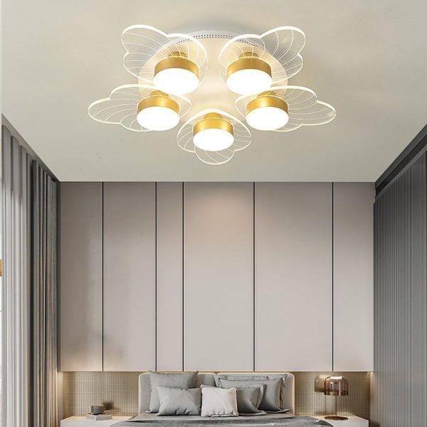 Acrylic Flower Design LED Nordic Ceiling Light Flush Mount Lighting - Image 3