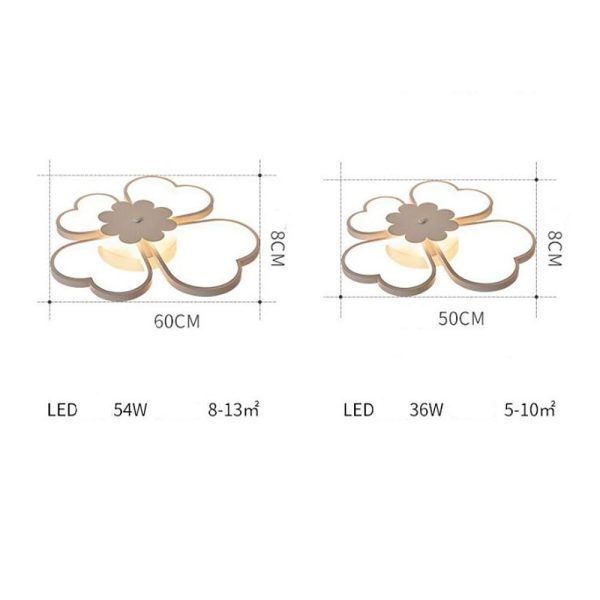 Bespoke Metal Flower LED Flush Mount Ceiling Light for Bedroom - Image 7