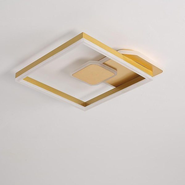 Abstract Square Dimmable LED Modern Flush Mount Lighting Ceiling Lights - Image 9