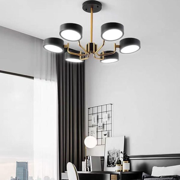 6 Light Modernist LED Flush Mount Ceiling Light for Bedroom - Image 2