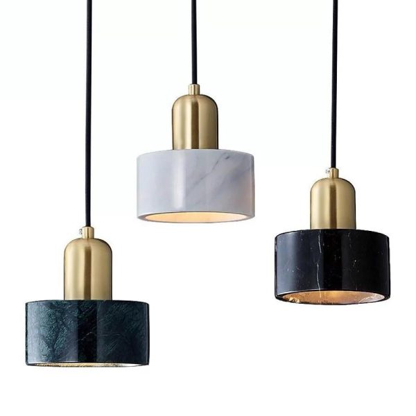 Minimalist Cylindrical Electroplated Copper LED Modern Pendant Lighting - Image 11