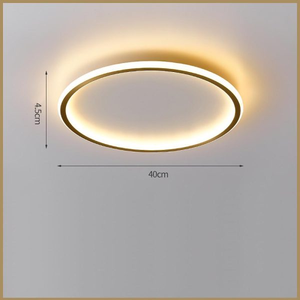 Circle Design Minimalist Nordic Integrated LED Flush Mount Ceiling Light - Image 8