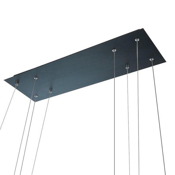Rectangular LED Modern Chandeliers Pendant Light Hanging Ceiling Lights - Image 11