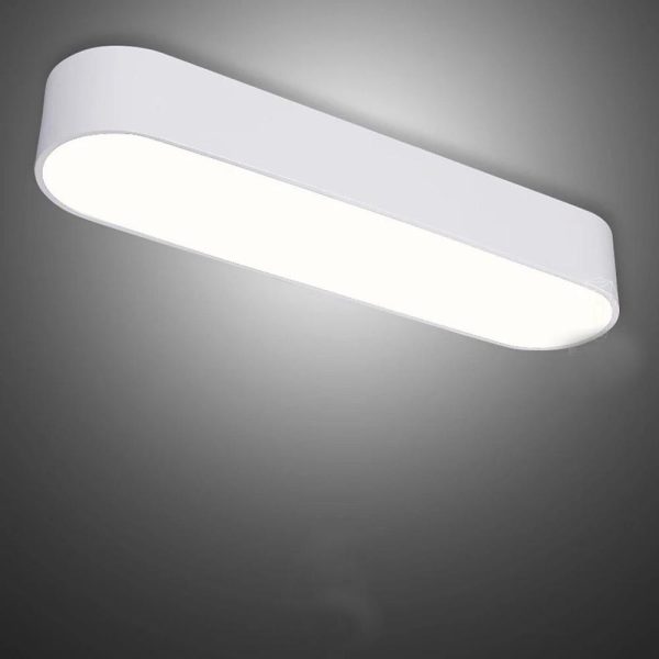 26'' Compact Modern Acrylic Flush Mount Ceiling Light with Integrated Light Bulb - Image 2