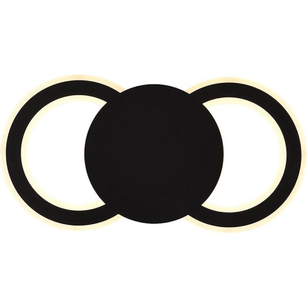 Modern Geometric Ring 2-Light LED Flush Mount Ceiling Light - Image 5