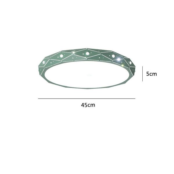 Circular Flush Mount Drum Light LED Ceiling Light - Image 7