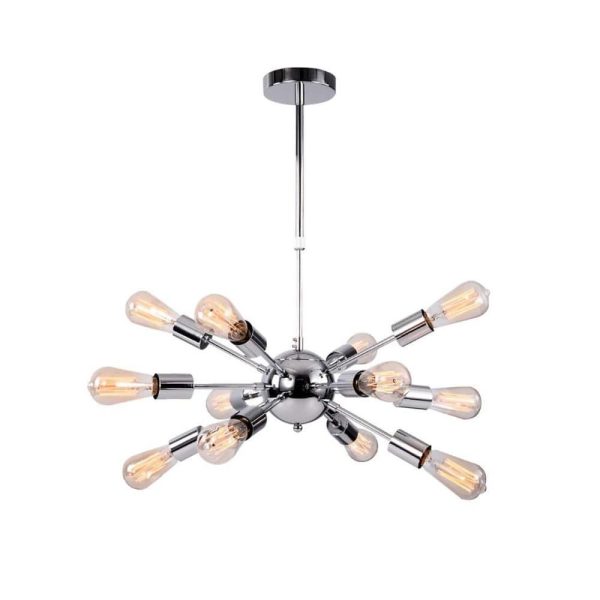 Modern Dining Room Chandeliers Kitchen Sputnik Chandelier with 12 Bulbs - Image 2