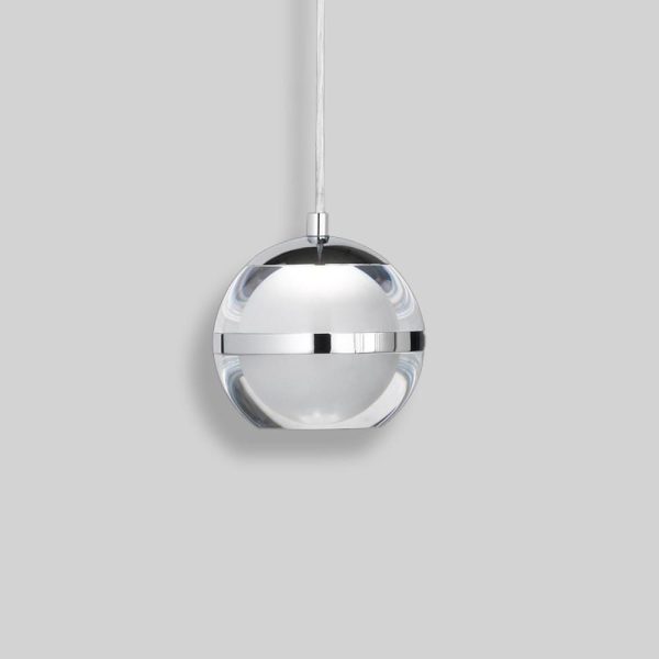 Spherical Acrylic Metal LED Modern Pendant Lights Kitchen Island Lighting - Image 6