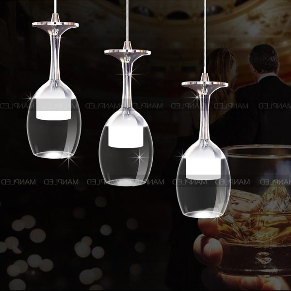 3-light Electroplated Aluminum Plastic LED Modern Chandeliers Island Lights - Image 4