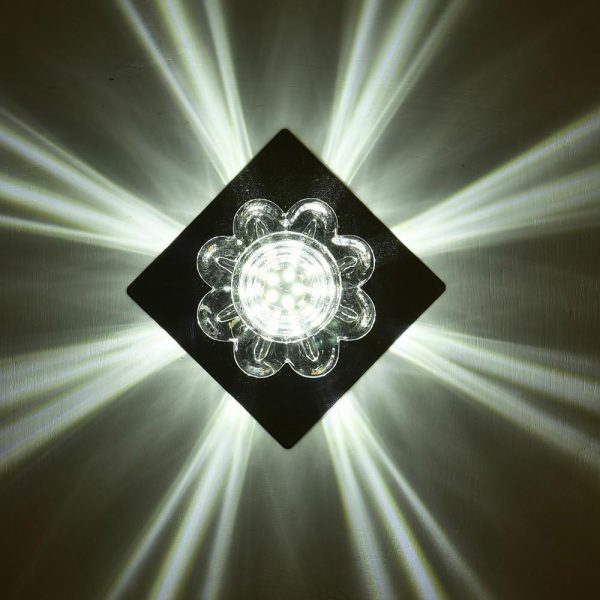 Flower Shaped Electroplated Metal Crystal LED Modern Ceiling Lights - Image 6