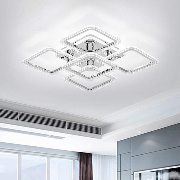 5 Square LED Modern Ceiling Lights Fixture Flush Mount Lighting Ceiling Lamp - Image 3