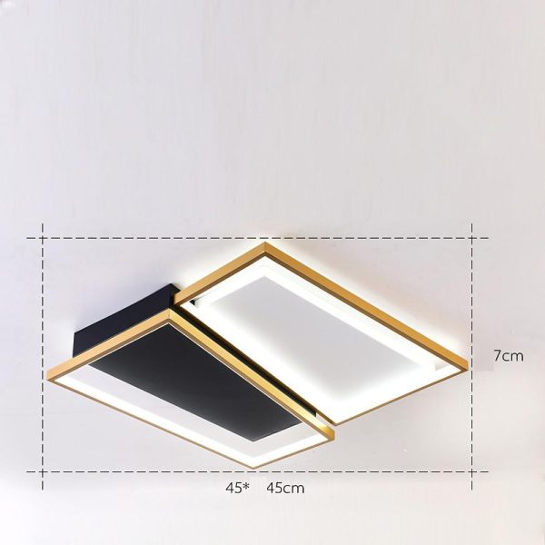 Rectangle Round LED Modern Flush Mount Lighting Ceiling Lights Chandeliers - Image 9
