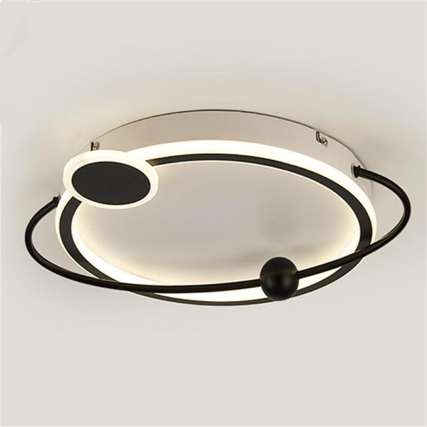 Oval Shaped Bedroom Flush Mount Lighting Unique LED Ceiling Lights - Image 8