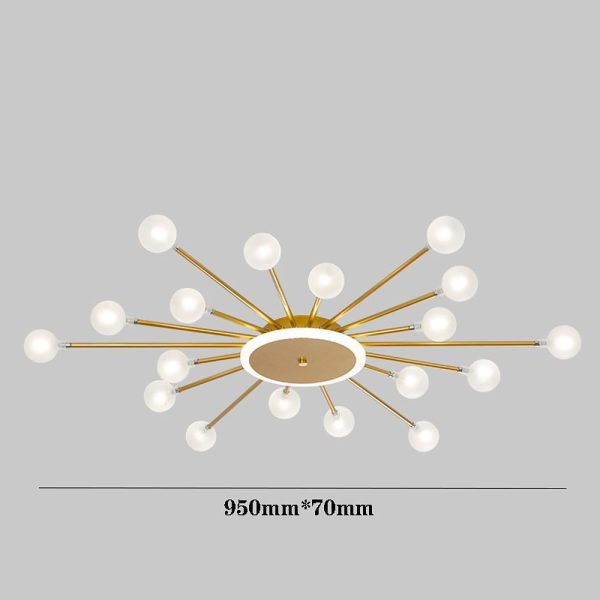 24 Lights LED Glass Metal Nordic Hanging Ceiling Lights Pendant Lights - Image 5