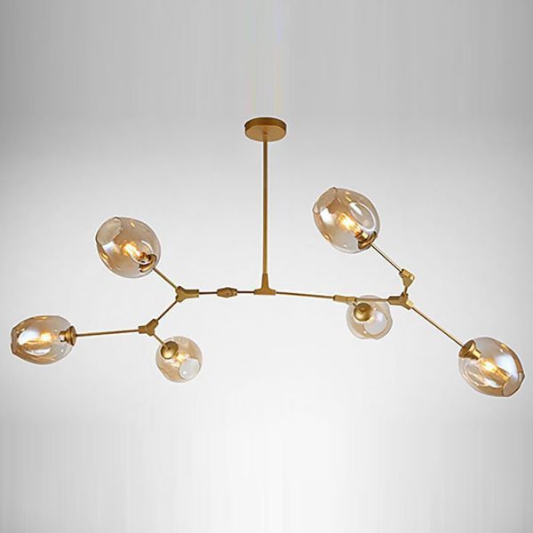 Nordic Branches Bubble Sputnik Chandelier - 5 to 11 Lights, Gold Finish - Image 6