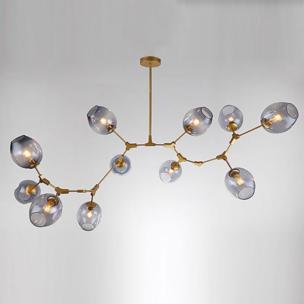 Nordic Branches Bubble Sputnik Chandelier - 5 to 11 Lights, Gold Finish - Image 8