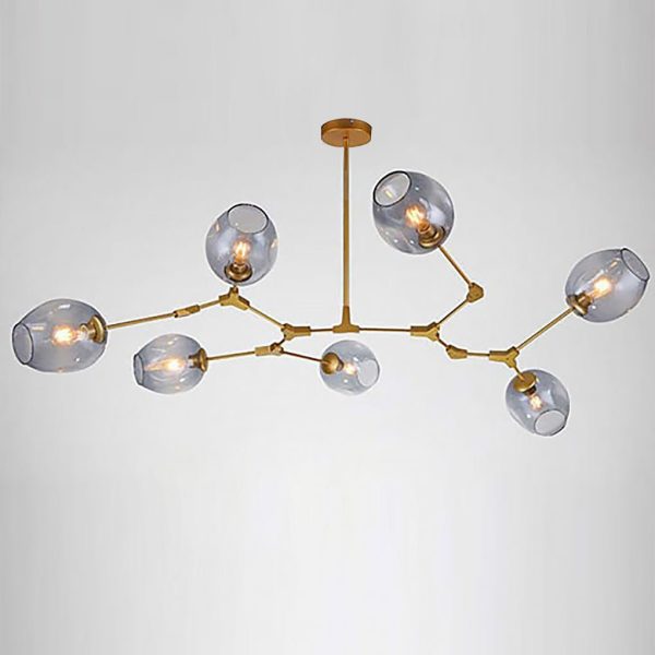 Nordic Branches Bubble Sputnik Chandelier - 5 to 11 Lights, Gold Finish - Image 9