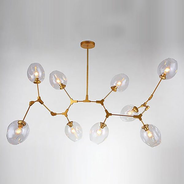 Nordic Branches Bubble Sputnik Chandelier - 5 to 11 Lights, Gold Finish - Image 7