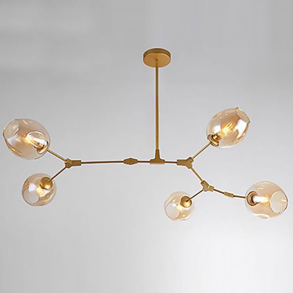 Nordic Branches Bubble Sputnik Chandelier - 5 to 11 Lights, Gold Finish - Image 5