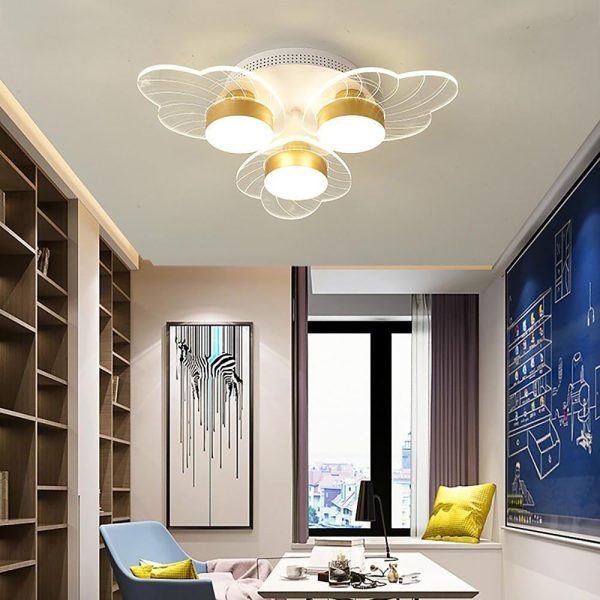 Acrylic Flower Design LED Nordic Ceiling Light Flush Mount Lighting - Image 2