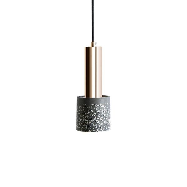 Cylinder Concrete LED Electroplated Nordic Pendant Light Island Lights - Image 8