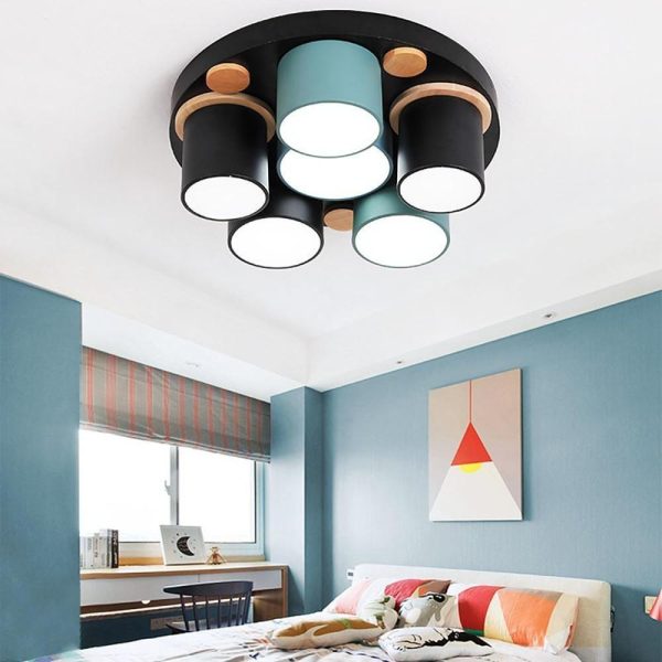 Rounded Cylindrical LED Modern Ceiling Lights Flush Mount Lighting - Image 2