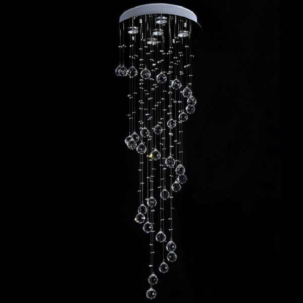 Modern Spherical Crystal Contemporary Chandeliers - Image 6