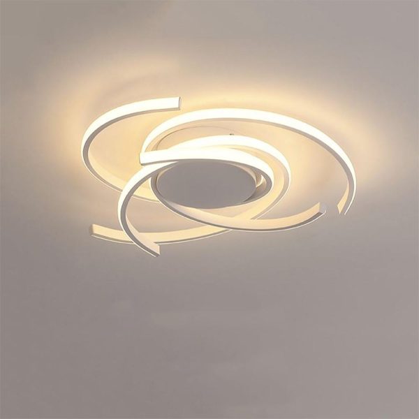 22'' Scattered Semicircle Painted Artistic Aluminum Silica Gel Flush Mount Lights Bedroom Ceiling Lights - Image 6