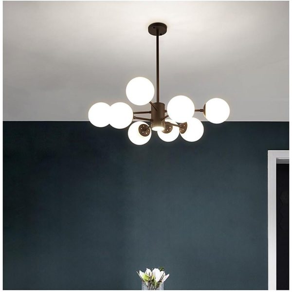 Nordic Glass Globe Chandelier Cluster Entryway Chandelier - Image 4