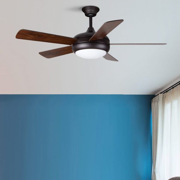 Hanging 3 Gear Wind Speed Retro Wood Fan Blade Mute Energy Saving Ceiling Fans with Lights - Image 4