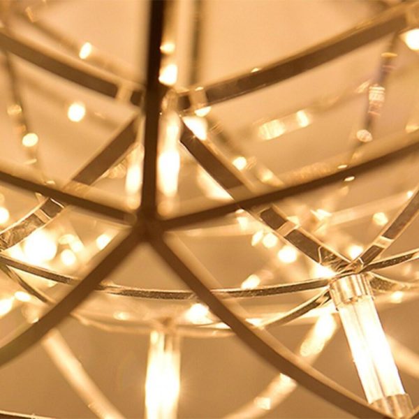 12 inch Stanless Steel LED Endless Woven Sphere Pendant Modern Lights - Image 6