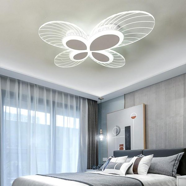 Butterflies Shaped Dimmable LED Nordic Flush Mount Lighting Ceiling Light - Image 4