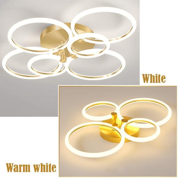Circular Ring Dimmable LED Modern Flush Mount Lighting Ceiling Lights - Image 13