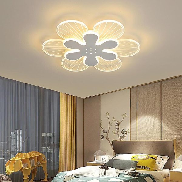 Novelty Stylish Flower LED Flush Mount Ceiling Light for Bedroom - Image 6