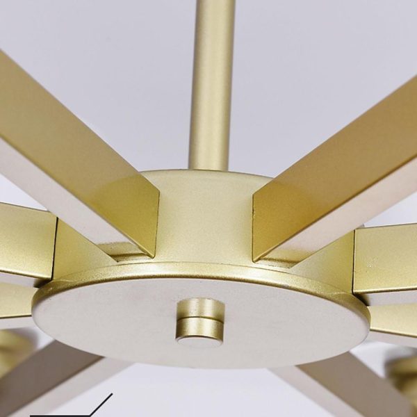 6-light Glass Candlestick Design LED Modern Chandeliers Ceiling Lights - Image 8