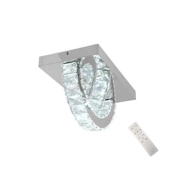 Circular Electroplated Metal Crystal Modern LED Ceiling Lights - Image 8