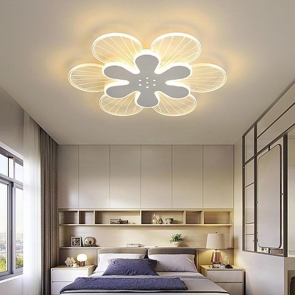 Novelty Stylish Flower LED Flush Mount Ceiling Light for Bedroom - Image 5