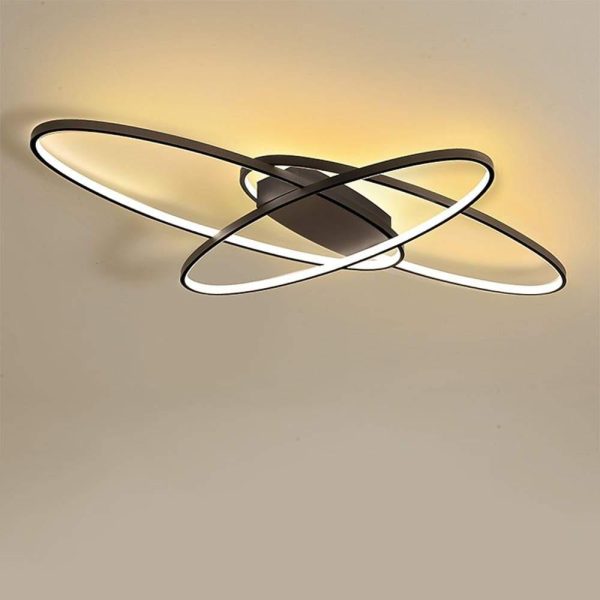 Overlapping Oval LED Modern Ceiling Light Flush Mount Lighting Ceiling Lamp - Image 5