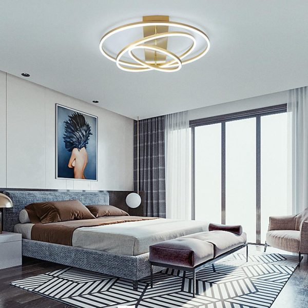 3 Circle Arbitrary Acrylic LED Flush Mount Ceiling Light for Living Room - Image 4