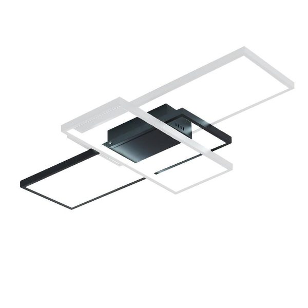 Multi Rectangle Large Flush Mount Ceiling Light with 3 Integrated Tiered Lights - Image 28