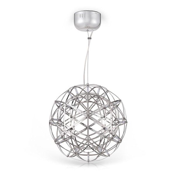 12 inch Stanless Steel LED Endless Woven Sphere Pendant Modern Lights - Image 3