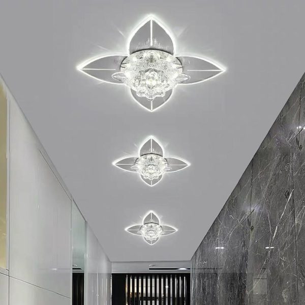 4 Pointed Classic Star LED Multi Color Crystal Modern Ceiling Lights - Image 4
