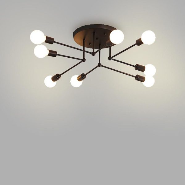 8-light LED Modern Sputnik Chandelier Ceiling Lights Pendent Lighting - Image 4